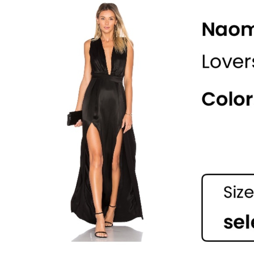 Lovers + Friends Black Maxi Dress